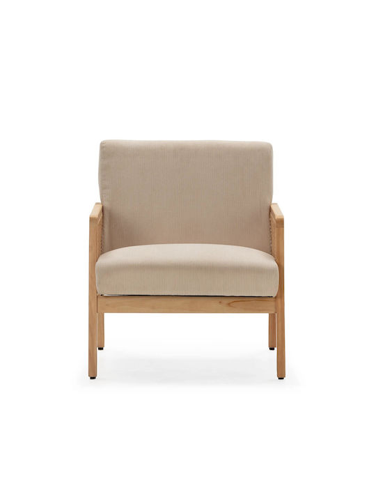 Debra Πολυθρόνα Beige 76.5x68x78cm
