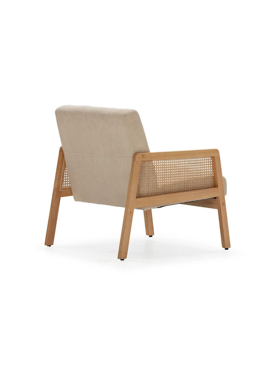 Debra Πολυθρόνα Beige 76.5x68x78cm