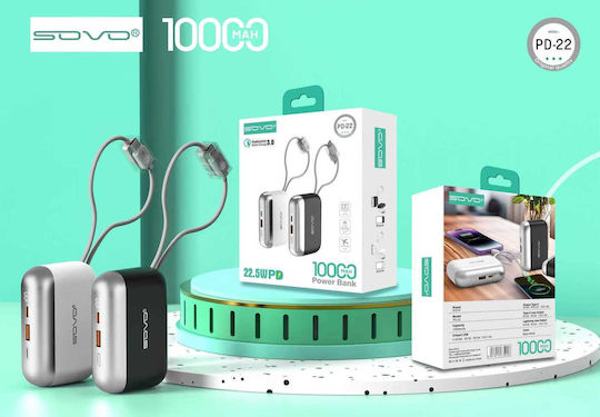 278626 Power Bank 10000mAh 22.5W With USB-A Output Port And USB-C Output Port White