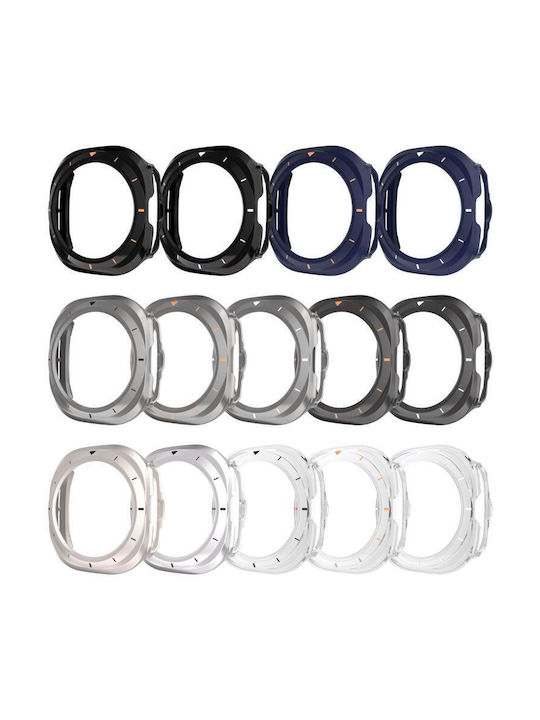 Samsung Galaxy Watch Ultra Ultra 2025 Xdfind Scale Frame Pc Hollow Watch Cover Titanium Grey + Orange Xdfind
