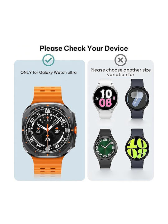 Samsung Galaxy Watch Ultra Ultra 2025 Xdfind Scale Frame Pc Hollow Watch Cover Midnight Blue + Orange Xdfind