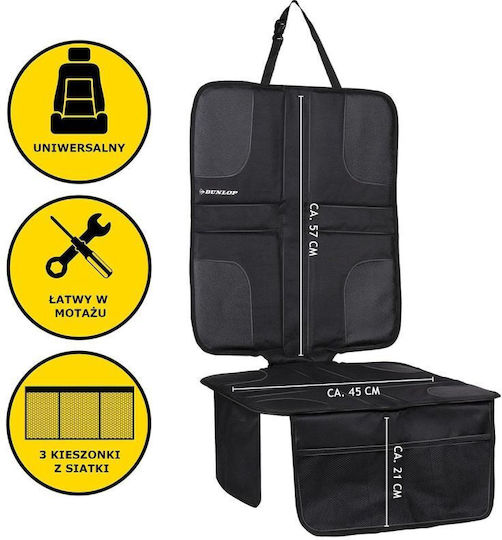 Dunlop Husă de Scaun Auto pentru Câine Neagră