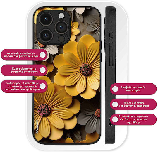 Sonique 3d Flower Series Case Motorola Moto G57 Power 5g Moto G67 Power 5g Yellow
