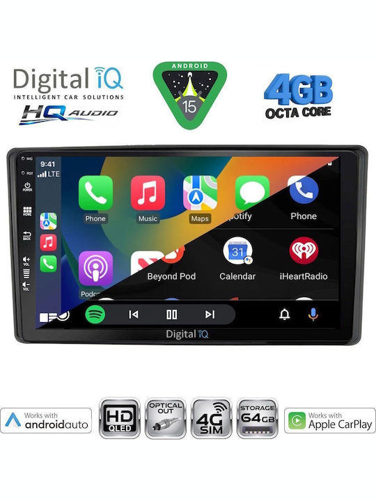 Digital IQ Car Audio System for Toyota Raize 2020 Bluetooth USB WiFi GPS Apple CarPlay Android Auto with 10" Touch Screen