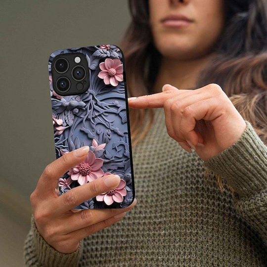 Sonique Case 3D Flower Series Xiaomi Redmi A7 Pro 4G Pink 02