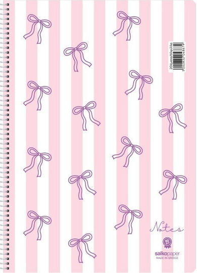 Salko Paper Spiral Ruled Notebook A4 120 Paper Sheets 4 Subjects