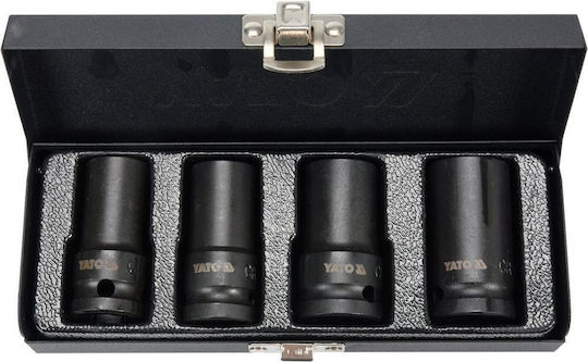 Yato Steckdosen mit Rahmen Gastgeber 1/2" Set 4Stücke