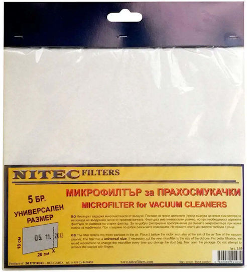 Nitec Nitec Filter Für Elektrische Staubsauger 5 Stück