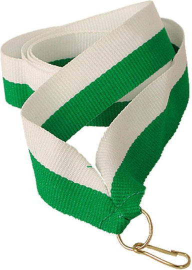 11 Mm Ribbon White Green Green