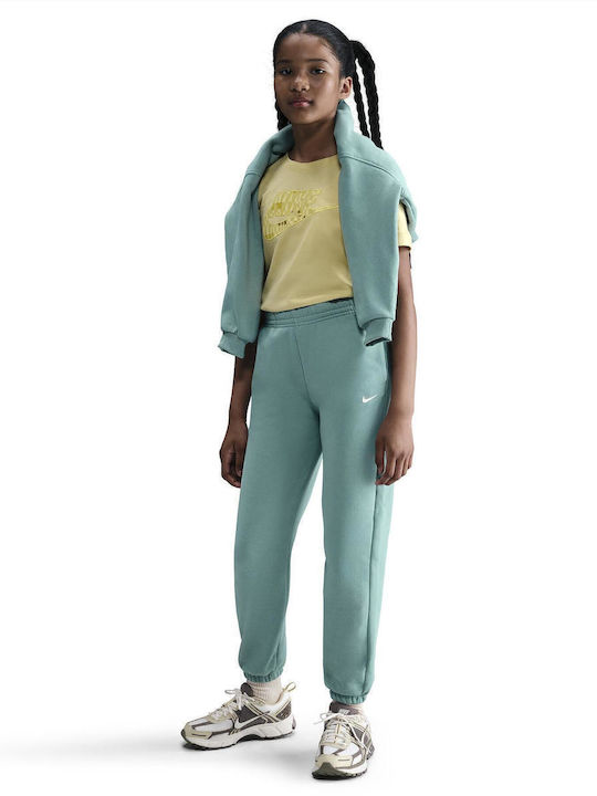Kids Sweatpants Turquoise Sportswear