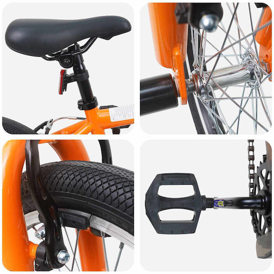 vidaXL 20" Παιδικό Ποδήλατo BMX Πορτοκαλί