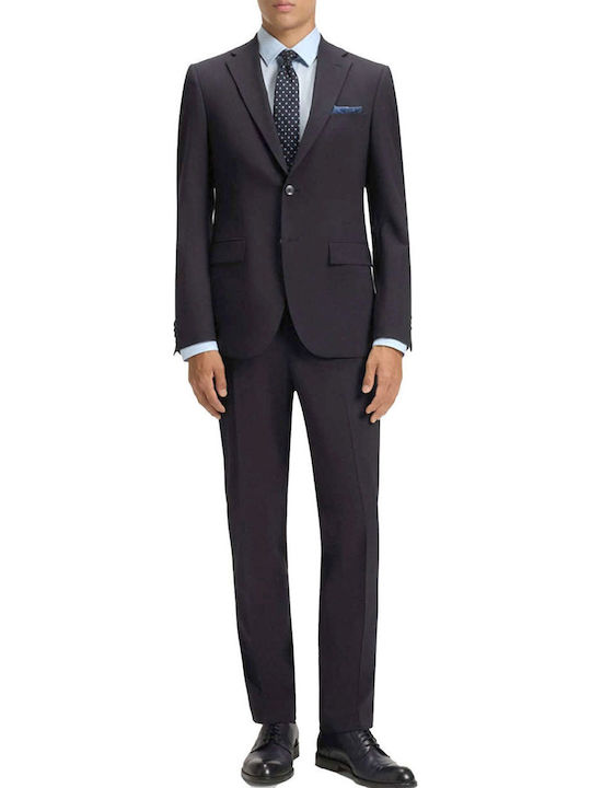 Men’s Suit Jacket With Slim Fit Blue