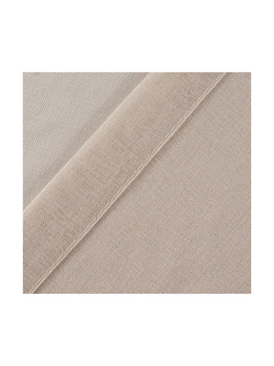 Cucraf Set Perdele Fereastra Cu Capse Bej 140x160cm