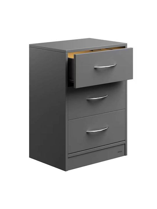 Nachttisch Holz Grau 54x28x54cm
