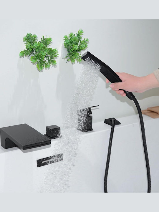 Mixing Bath Faucet Complete Set Black