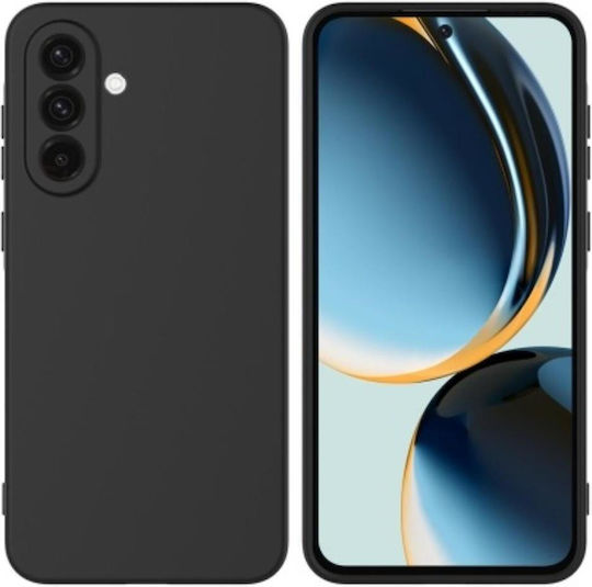 Lemontti Silikon Weiche Schlanke Handyhülle Samsung Galaxy A36 Schwarze