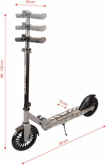 Action One Kinderroller Klappbar 2-Rad Schwarz