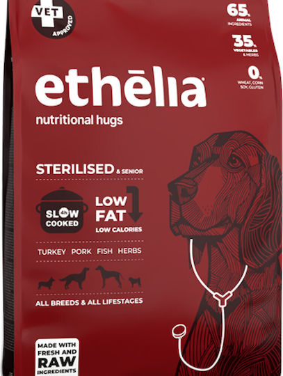 Ethelia Sterilised & Senior 1.5kg Dry Food For Elderly Neutered Dogs With Turkey Pork And Fish