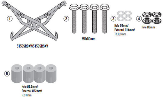 Kappa Rack Bmw M 1000 XR 24-26 Kr5150