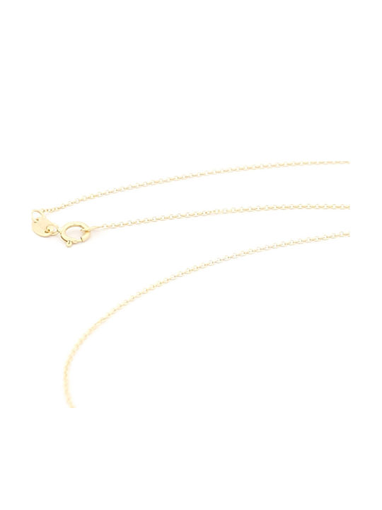 Anagnostakis Halskette Rosette aus Gold 14K mit Zirkon Grün