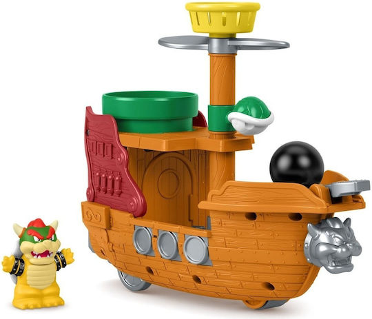 Flying Ship – My Super Mario Little People Playset Bowser’s Airship Fisher-price