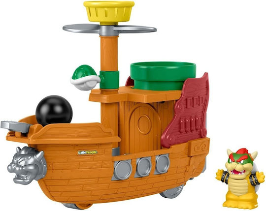 Flying Ship – My Super Mario Little People Playset Bowser’s Airship Fisher-price