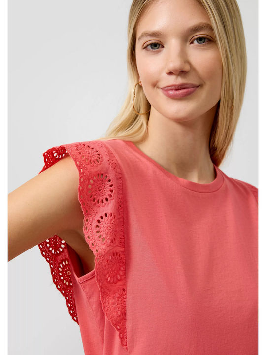 Women's Sleeveless Blouse Broderie Anglaise