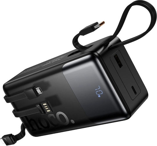 Hoco J156B Founder Power Bank 30000mAh 22.5W with USB-A Output Port and USB-C Output Port Power Delivery Quick Charge Black
