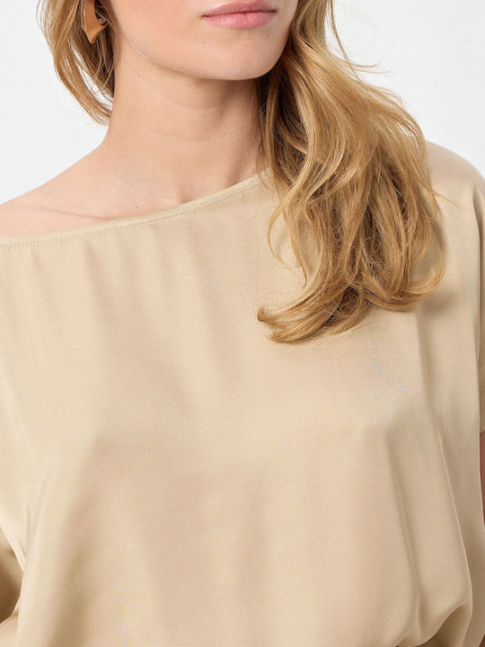 Damen Bluse Beige