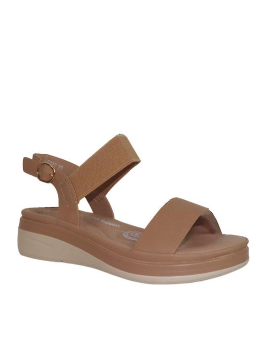 Women's Anatomic Flatforms Beige Sandals