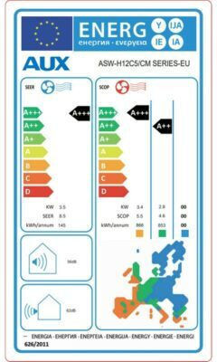 AUX CM-Serie Klimaanlage Inverter 12000 BTU A+++ / A++ mit WiFi