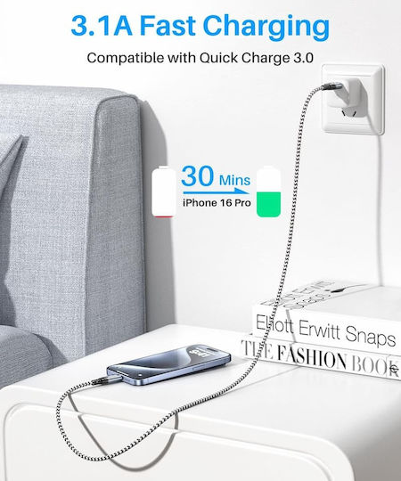 Ldlrui YJ-CBAC88 USB Typ-C Kabel USB 3.2 männlich - USB-A Schwarz 0.9m