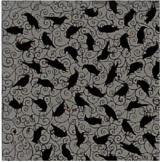 Oxygen Μαξιλαροθήκη Black Crow Eco Text Black Crow 45x45εκ.
