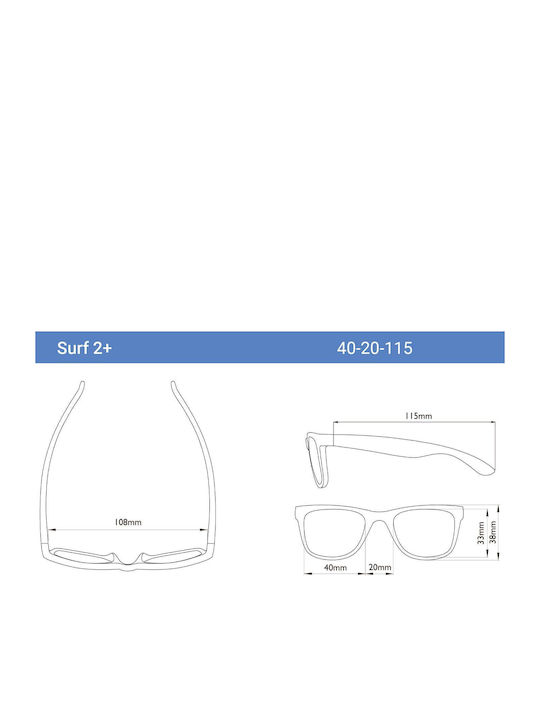 Real Shades Unbreakable Kids Sunglasses with Mirror Lens Black for 2-4 Years RS-4EDGTRT