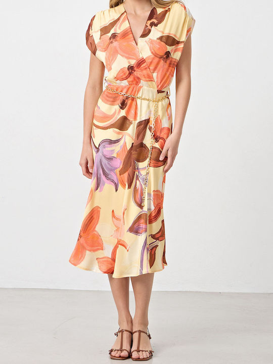 Summer Midi Dress Coral