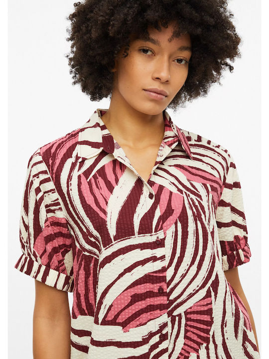 Καλοκαιρινό Midi Σεμιζιέ Φόρεμα Structured Shirt Dress