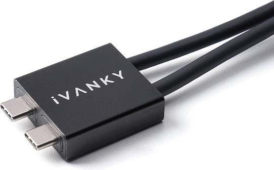 Doppeltes USB Typ-C Kabel Thunderbolt 4 Fusiondock Max 1 1,2 m Ivanky
