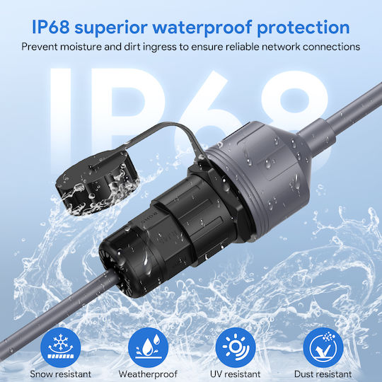 Rj45 Waterproof Cable Adapter Starlink Standard Gen 3 V4