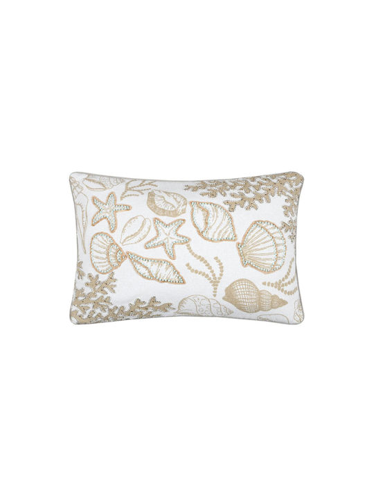 Μαξιλάρι Καναπέ S-f Barbade Blanc 35x50εκ.