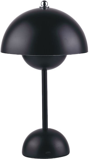 Inlight Metal Table Lamp LED with Black Shade and Base