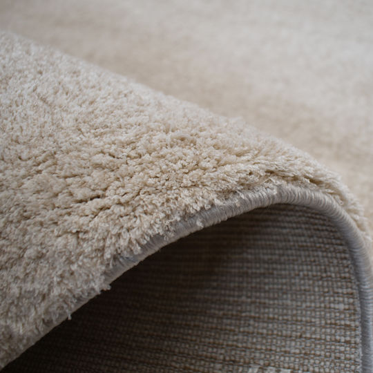 Soft Touch Wohnzimmer Teppich Rechteckig Ecru 140x190cm