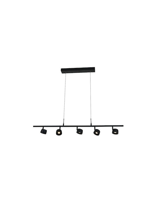 VK Lighting Black LED Pendant Light with Warm White Light
