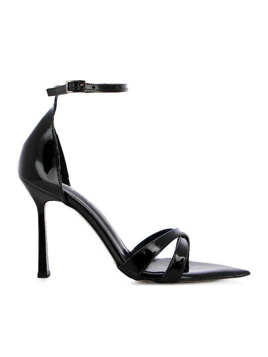 Sandale Elegante Damă De Piele Negre