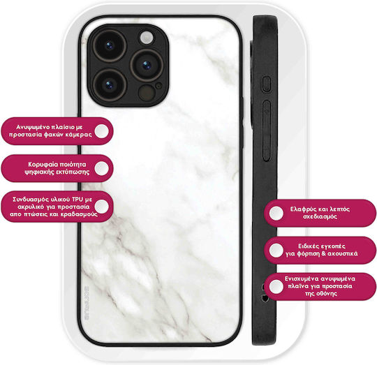 Sonique Marble Series Case Oppo A57 4G Oppo A57s White