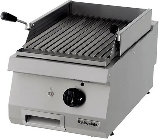 Oztiryakiler 7864.N1.40703.12 Kommerzielle Grill mit LPG 7kW mit Maßen 70x40x28cm
