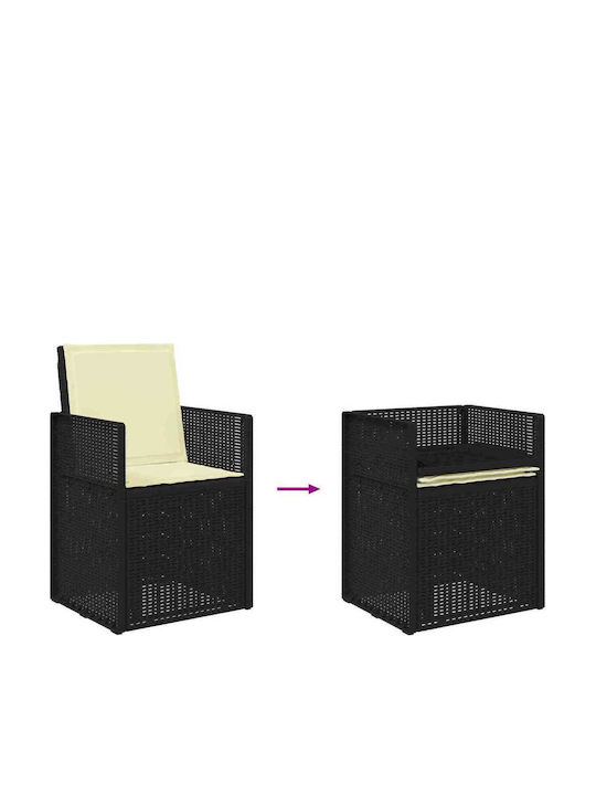 Set Sala De Mese Pentru Exterior 3 Piese Antracit Cu Perne