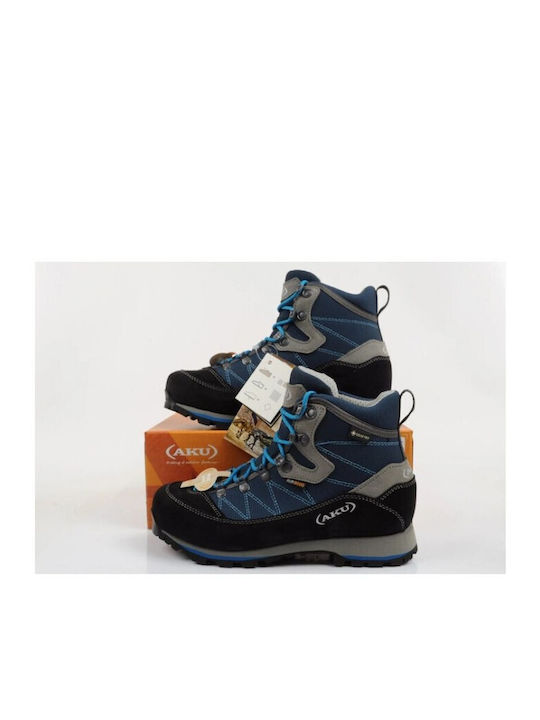 Aku Trekker Wide Ghete De Drumeție Impermeabile Pentru Femei Cu Membrană Gore-Tex Bleumarin