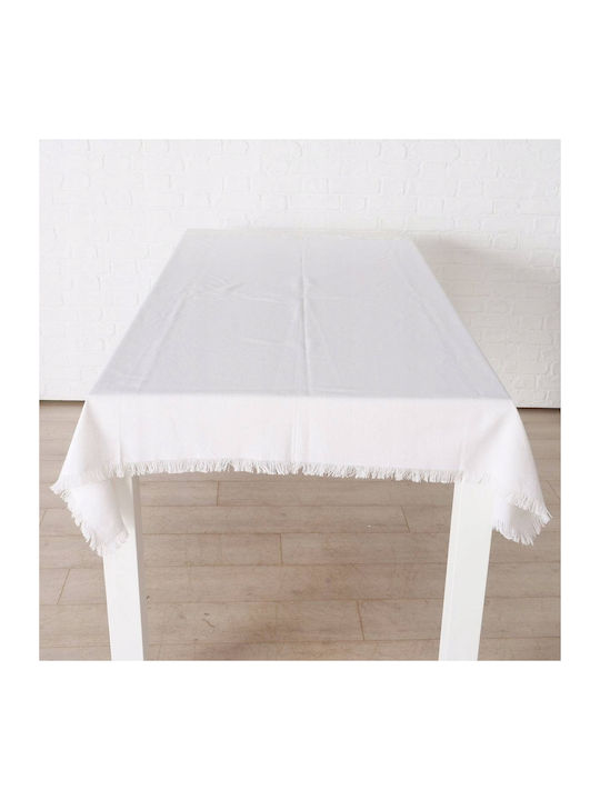 Boltze Τραπεζομάντηλο Βαμβακερό Λευκό 185x145εκ.