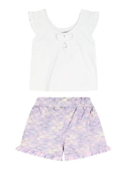 Energiers Kids Set with Shorts White 2 Pieces