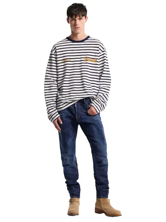 Ανδρικό Παντελόνι Τζιν Ελαστικό Navy Blue